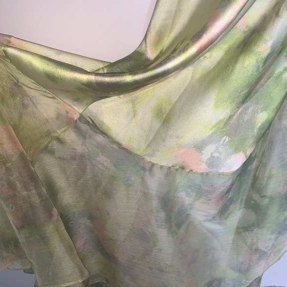 Misa Los Angeles Aina Dress Chartreuse Abstract L - Picture 15 of 16